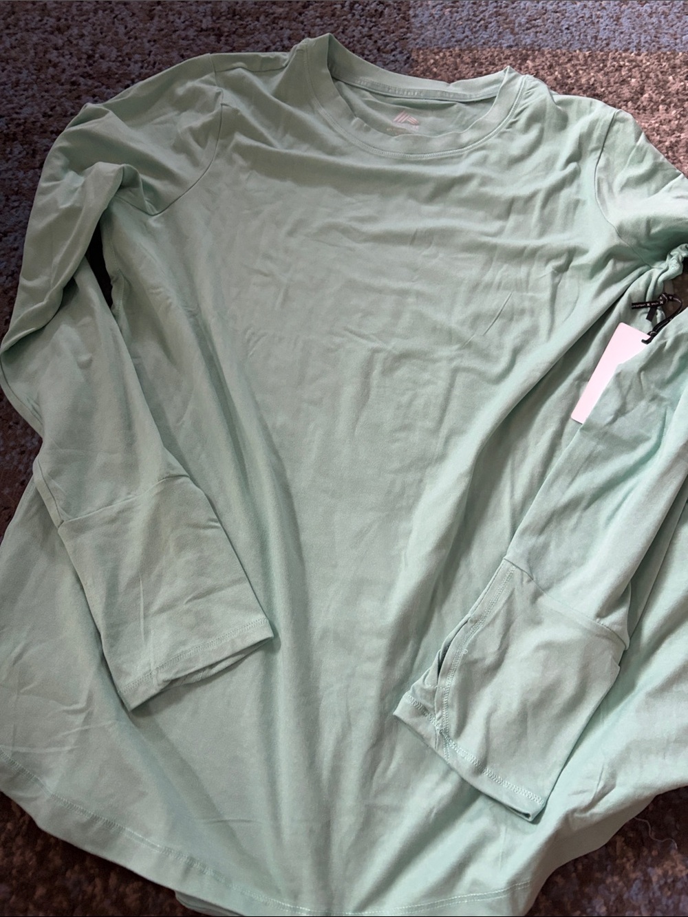 RBX Long Sleeve Crewneck Top in Mint